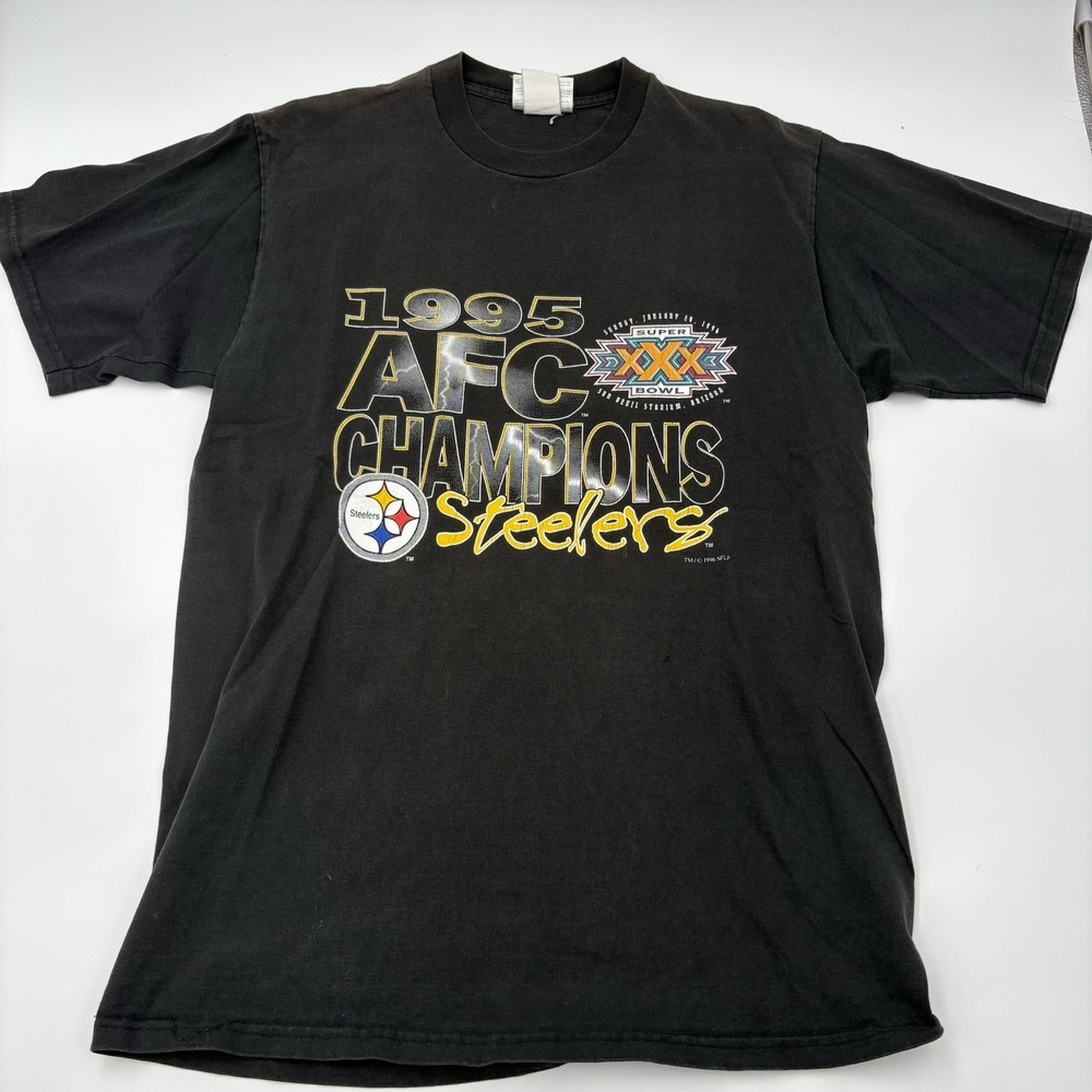 Chalk Line Pittsburgh Steelers 1995 AFC Champions Super Bowl XXX Vintage T Shirt